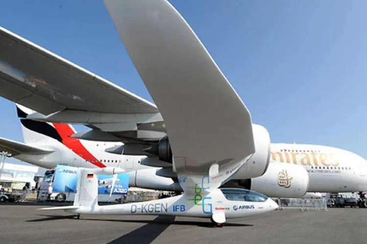 
	A Airbus disse na semana passada que espera entregar 580 aeronaves neste ano, com um n&uacute;mero de encomendas brutas entre 600 e 650
 (Divulgação/Berlin Air Show)