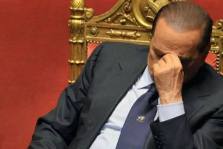 Berlusconi: 'Existem intrigas e fofocas sobre a queda do governo, mas sinto desiludir os nostálgicos da Primeira República, época na qual os governos duravam onze meses' (Alberto Pizzoli/AFP)