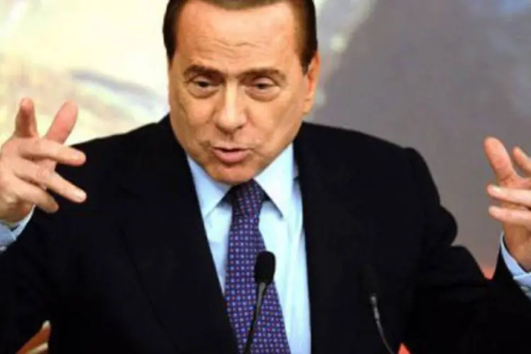 Berlusconi sofre pressão para controlar a dívida italiana (Vincenzo Pinto/AFP)
