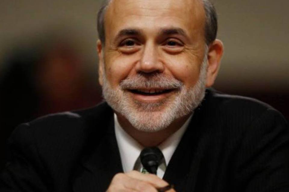 
	Ben Bernanke, o presidente do Federal Reserve, falou para os rec&eacute;m-formados de Princeton, ontem
 (Jason Reed/Reuters)