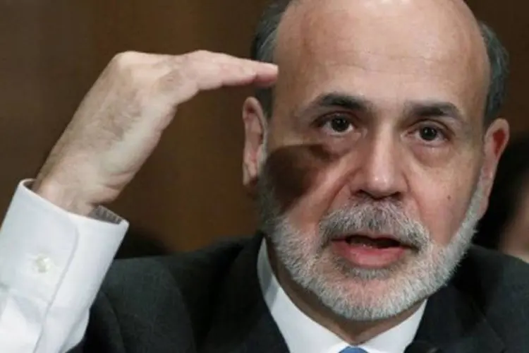 O presidente do Fed, Ben Bernanke: "Ainda não temos certeza de que o cenário será sustentado" (Win McNamee/Getty Images/AFP)