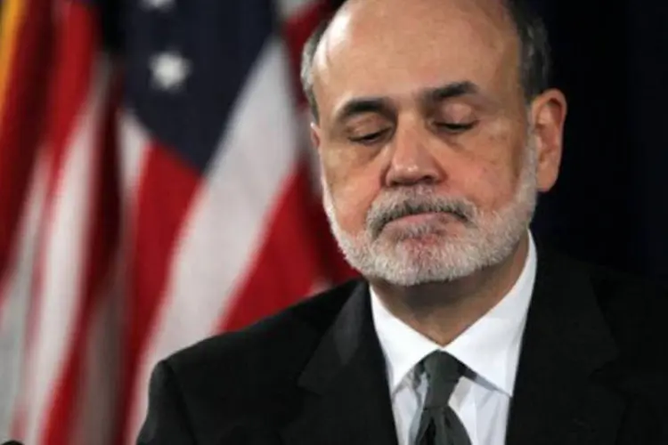 
	O presidente do Fed, Ben Bernanke, reconheceu que recupera&ccedil;&atilde;o dos EUA tem sido lenta
 (©AFP/Getty Images / Alex Wong)