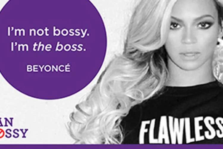 Beyoncé em campanha: intenção é evitar que as meninas sejam desencorajadas desde cedo a pensar por si mesmas, ter voz e dar suas opiniões em público (Divulgação)