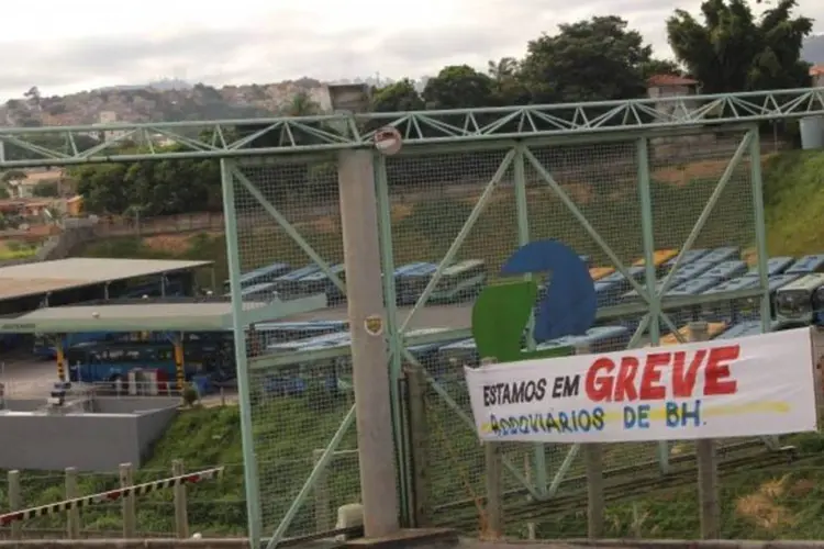 Greve dos rodoviários em Belo Horizonte (Divulgação/ Luciano Gonçalves/ STTR BH)