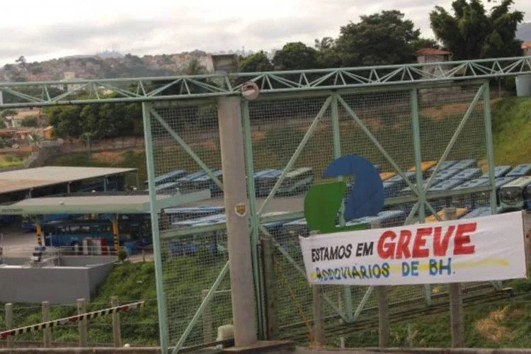 Greve dos rodoviários em Belo Horizonte (Divulgação/ Luciano Gonçalves/ STTR BH)