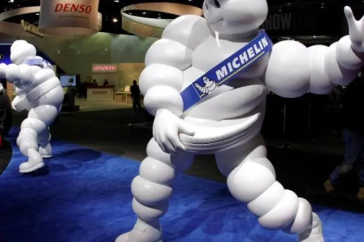 
	Mascote da Michelin: iniciativa pretende divulgar o patroc&iacute;nio da marca ao evento de automobilismo
 (Getty Images)