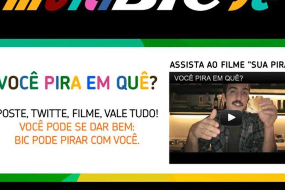 Um aplicativo na fan page possibilita a personalização do corpo do produto de acordo com o gosto do consumidor (Reprodução/Facebook)