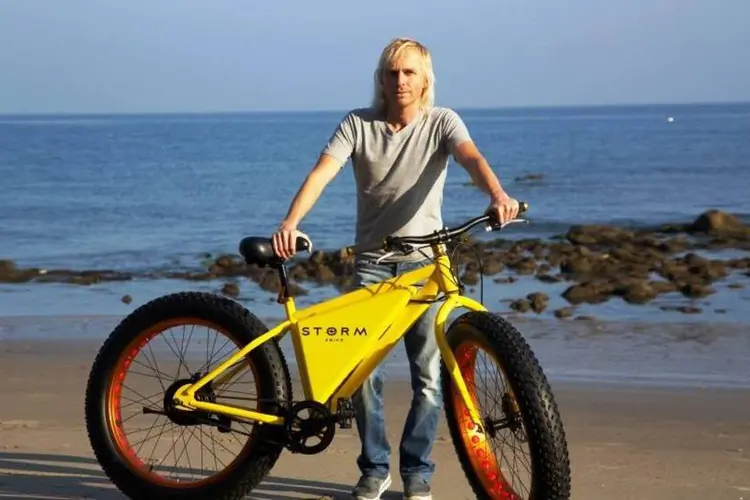 
	Storm: bicicleta tem velocidade m&aacute;xima de 32 km/h e percorre at&eacute; 80 quil&ocirc;metros sem precisar de recarga de bateria
 (Storm Electric Bike/Indiegogo)