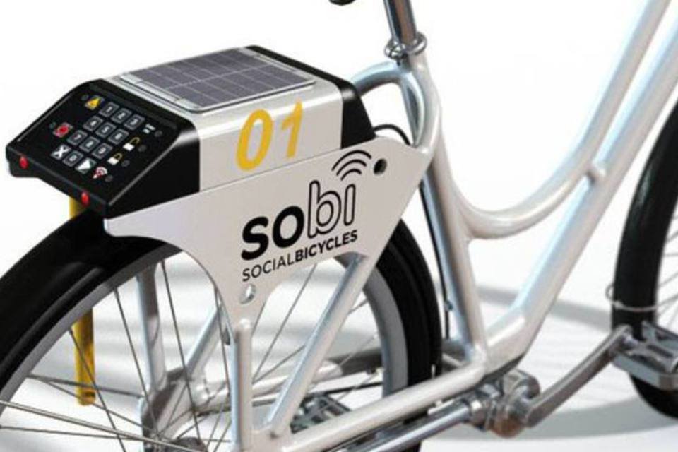 Sistema usa celular para controlar e facilitar locação de bikes