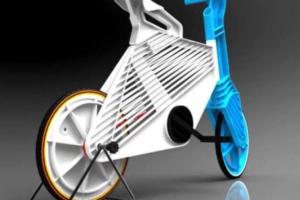 Designer cria bicicleta feita só de plástico