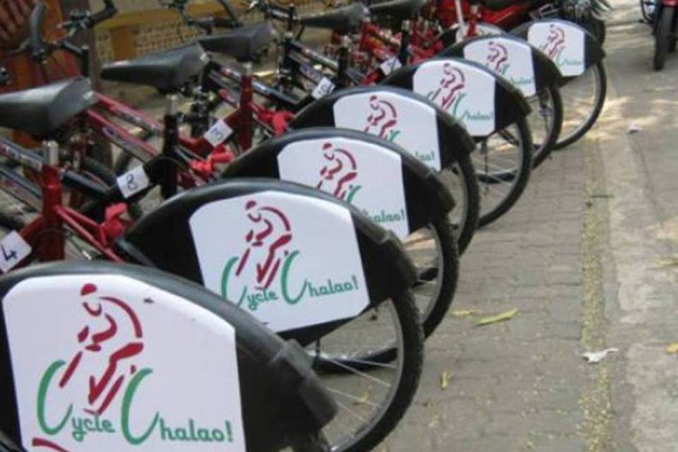 Sistema de locação de bicicletas chega à Índia