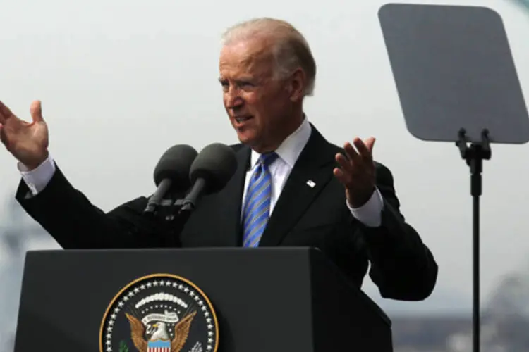 
	O vice-presidente americano, Joe Biden, no Rio de Janeiro:&nbsp;&quot;&eacute;&nbsp;hora da R&uacute;ssia deixar de falar e come&ccedil;ar a atuar&quot;, afirmou Biden
 (REUTERS/Pilar Olivares)