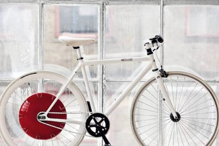 A Copenhagen Wheel, tecnologia desenvolvida pelo MIT: permite transformar qualquer bicicleta comumem elétrica  (Divulgação)