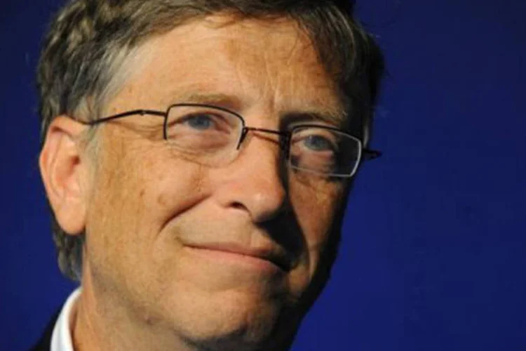 Bill Gates: "acreditamos que é possível para pequenos agricultores dobrarem e, em alguns casos, triplicarem sua produção nos próximos 20 anos preservando a terra" (Pascal Guyot/AFP)