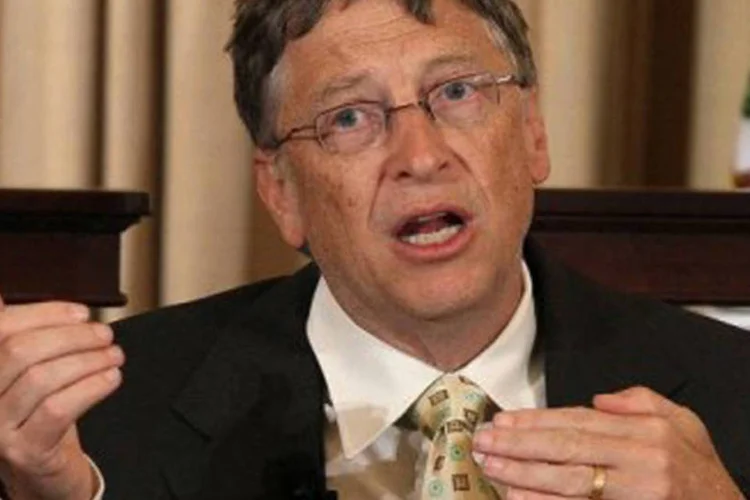 Bill Gates: "eu, você sabe, respeito Steve. Trabalhamos juntos. Nos estimulamos mutuamente, inclusive como competidores. Nada disto me irrita em absoluto" (Mark Wilson/Getty Images/AFP)