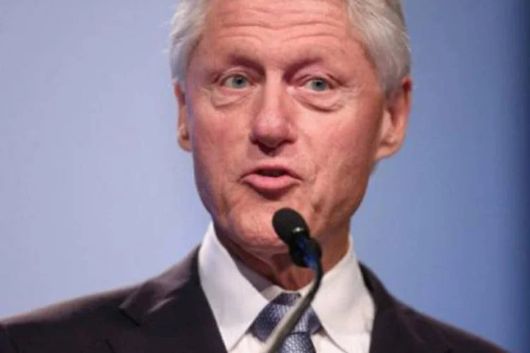 O ex-presidente americano Bill Clinton discursa em conferência em Washington: Clinton já havia pronunciado um discurso há quatro anos a favor de Obama (©AFP/Getty Images / Chip Somodevilla)