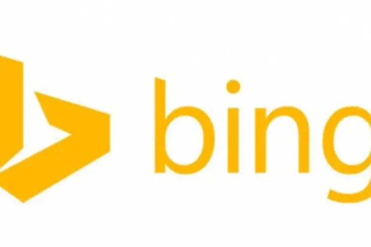 Novo logo do Bing: assim como o do Google, o logo do Bing abre mão de sombras, de efeitos de volume e de profundidade, seguindo tendência de design "plano" (Divulgação)