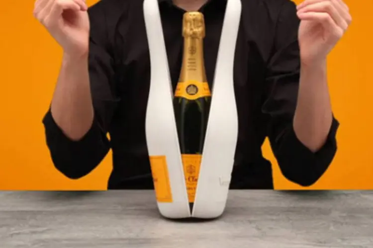 Embalagem ecológica para o Champanhe Veuve Clicquot (Divulgação)