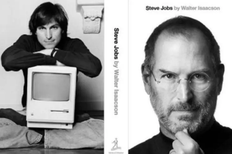 O livro “Steve Jobs” está sendo vendido por R$ 49,90, em sua versão física, e por R$ 32,50, em sua versão digital (Divulgação)