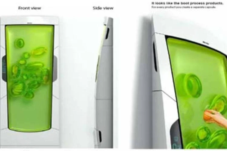 Sem portas, nem gavetas: geladeira do futuro é preenchida por um gel com propriedades químicas capazes de resfriar os alimentos. (.)