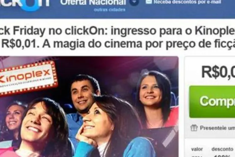 Para “comemorar” o novo posicionamento, o ClickOn vai lançar a “Maratona a 1 centavo”, com algumas ofertas com o preço de apenas R$ 0,01 (Divulgação)