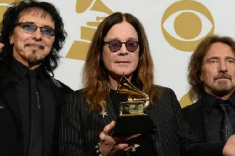 Tony Iommi, Ozzy Osbourne e Geezer Butler: banda ainda não tem novas músicas, disse Ozzy (AFP/AFP)