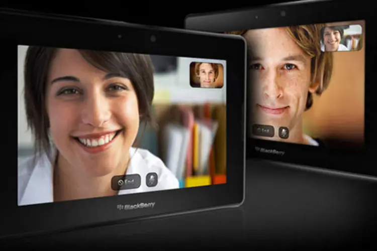 BlackBerry PlayBook: o tablet da RIM tem uma câmera frontal para videoconferência (Blackberry / Divulgação)