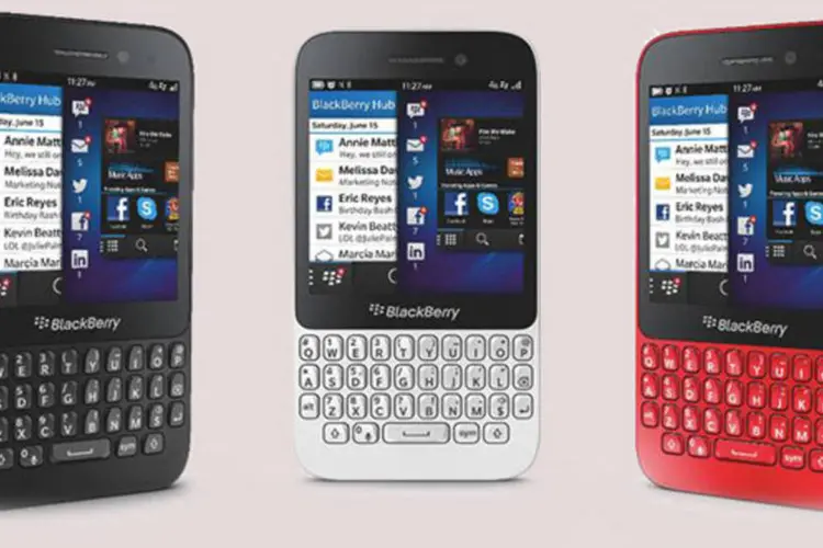 Novo smartphone Blackberry Q5: modelo estará disponível em várias cores entre junho e setembro (Divulgação)