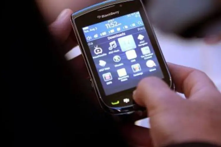 Blackberry, fabricado pela Research in Motion: reunião na Índia define a segurança do aparelho (.)