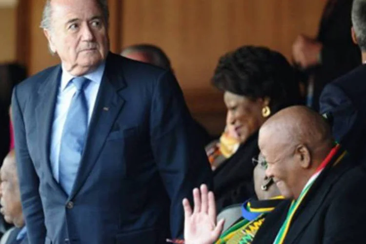 O presidente da Fifa, Joseph Blatter: dirigente disse que a entidade voltará a debater a tecnologia no futebol, como auxílio aos árbitros e assistentes (.)