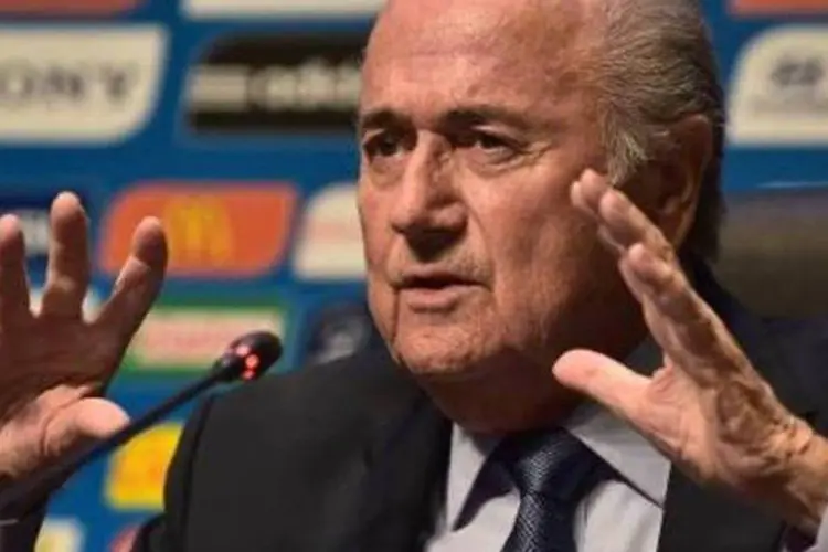
	O presidente da Fifa, Joseph Blatter, pediu uni&atilde;o em torno da entidade
 (AFP)