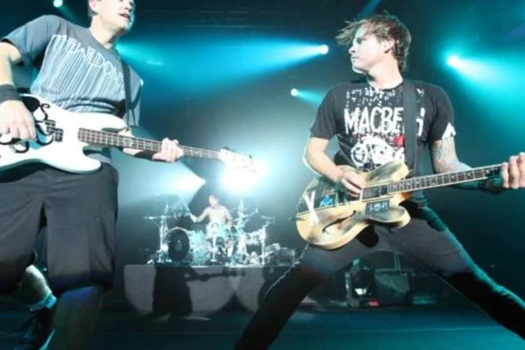 Blink 182: depois de oitos anos sem lançar singles, músicos voltaram à ativa em uma parceria com a AT&T (Getty Images)