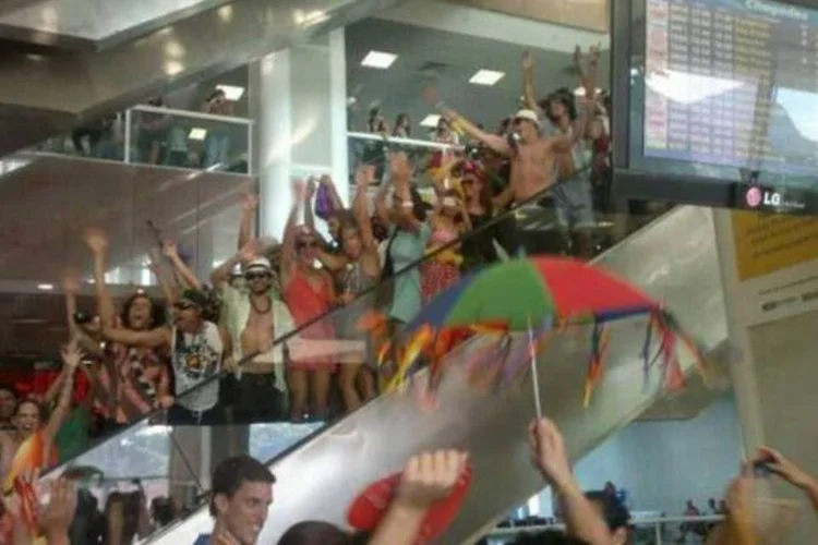 Bloco de Carnaval no Santos Dumont (Alexa Salomão/EXAME)
