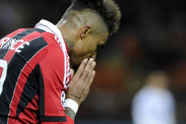 O jogador do AC Milan, Boateng: o Milan disputará sua primeira partida oficial neste ano no próximo domingo, diante do Siena (Claudio Villa/ Getty Images)