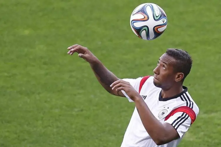 Boateng, da seleção alemã, durante um treino no Estádio do Mineirão, em Belos Horizonte (Leonhard Foeger/Reuters)