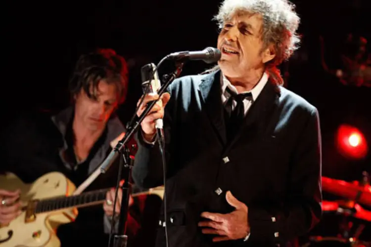 
	Bob Dylan: cantor ainda faz turn&ecirc;s regularmente e sua grava&ccedil;&atilde;o mais recente &quot;Tempest&quot;, lan&ccedil;ada em setembro, foi aclamada pelos cr&iacute;ticos
 (Getty Images)