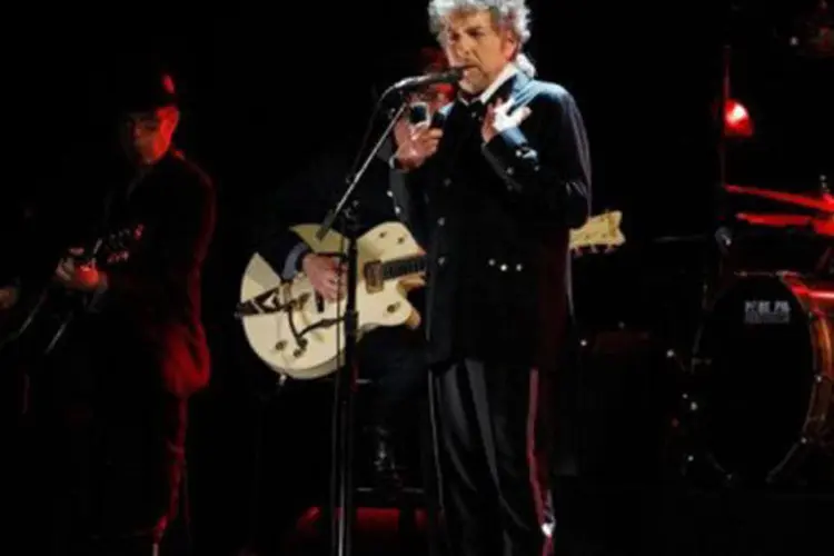 Bob Dylan: com temas variados, "Tempest" se baseia nas raízes dos gêneros musicais americanos, como rock, blues, folk e jazz (Christopher Polk/Getty Images/AFP)
