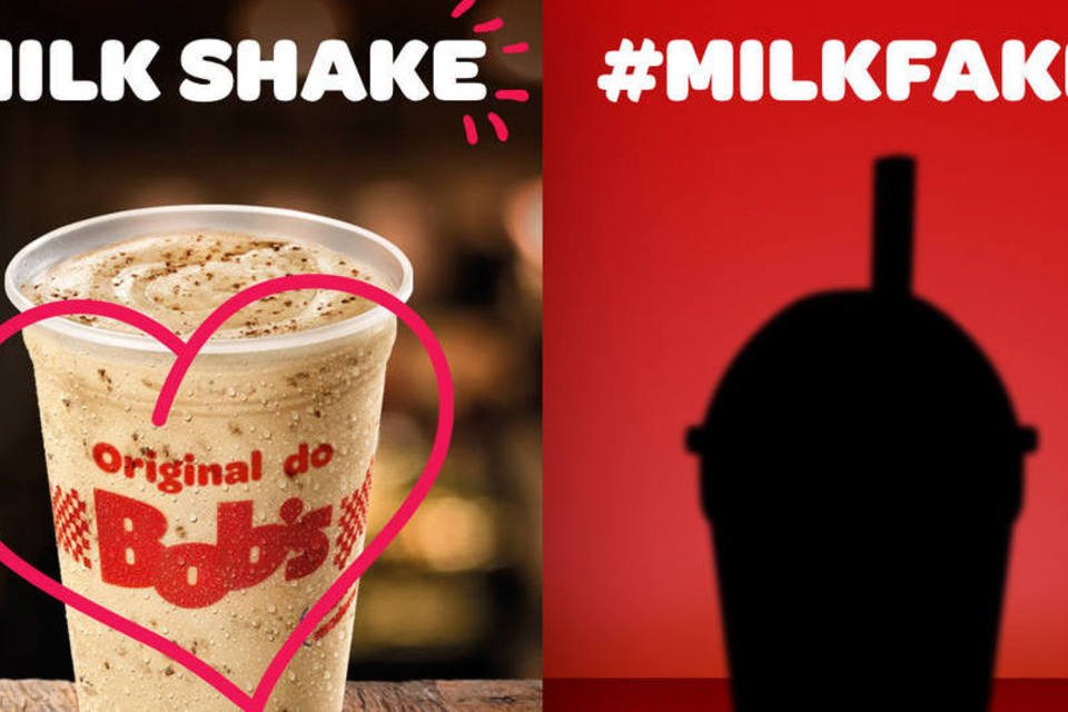 
	Post no Facebook do Bob&#39;s: briga pelo milk shake de Ovomaltine foi uma das not&iacute;cias da semana
 (Reprodução / Facebook)