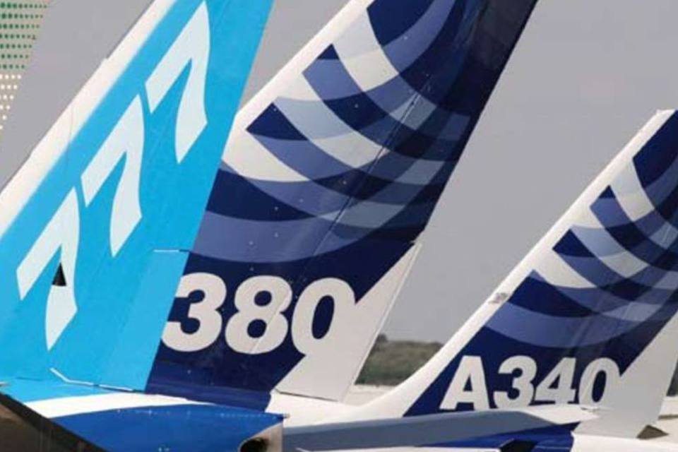 Encomendas da Airbus ficam atrás de pedidos da Boeing