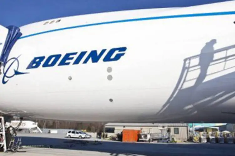 
	Avi&atilde;o Boeing 747-8: a pre&ccedil;os de tabela, o neg&oacute;cio pode chegar a US$ 7,4 bilh&otilde;es, disse a fabricante norte-americana
 (Stephen Brashear/AFP)