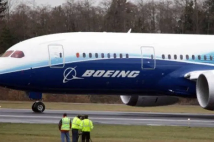 Boeing: as ações da Boeing fecharam na véspera em alta de 0,5 por cento, a 348,73 dólares (AFP/Paul Joseph Brown/AFP)