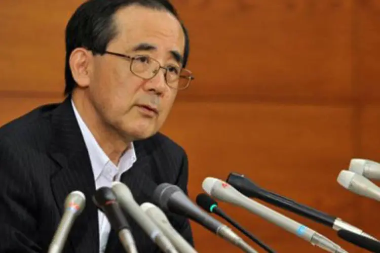 O diretor do Banco Central do Japão, Masaaki Shirakawa: o BoJ decidiu manter a taxa básica de juros na faixa entre 0,0% e 0,1%
 (Yoshikazu Tsuno/AFP)