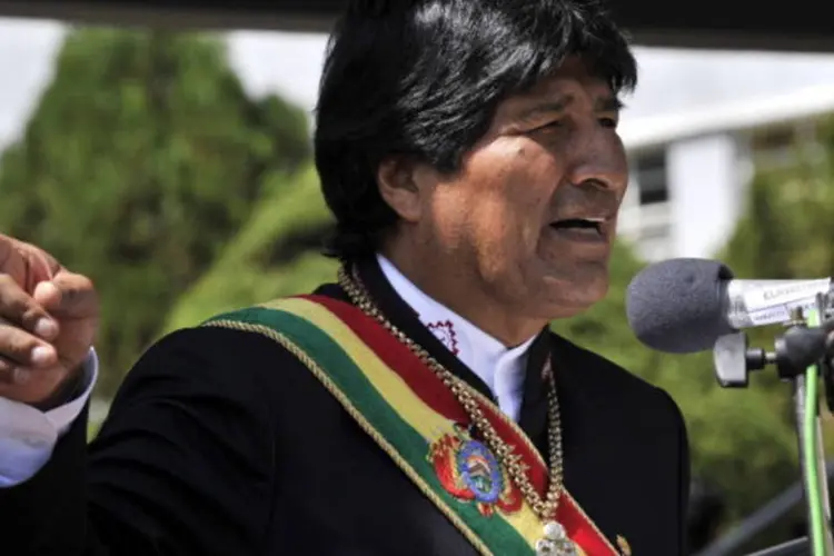 
	O presidente da Bol&iacute;via, Evo Morales: bolivianos votar&atilde;o para escolher os governadores das 9 regi&otilde;es do pa&iacute;s
 (AFP/Getty Images)