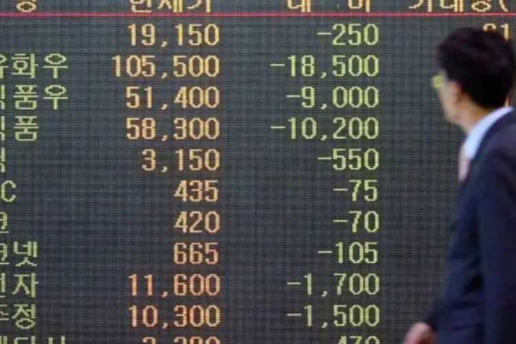 Na Coreia do Sul, o índice Kospi da Bolsa de Seul fechou com alta de 1,1%, terminando aos 1.981,19 pontos (Chung Sung-Jun/Getty Images)