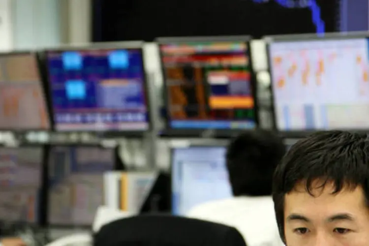 
	Bolsa de T&oacute;quio: o &iacute;ndice Nikkei registrou alta de 0,67%, aos 10.578,57 pontos, ap&oacute;s a queda de 0,9% na sess&atilde;o anterior
 (Junko Kimura/Getty Images)