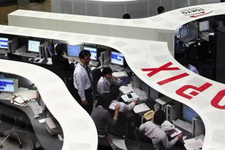 
	Bolsa Nikkei: o segundo indicador da bolsa japonesa, o Topix, recuou 0,37%
 (Getty Images)