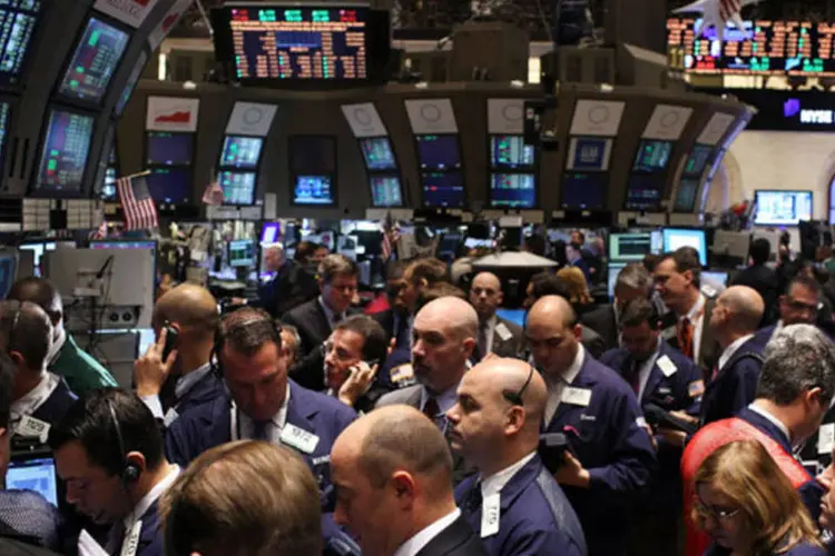 Bolsa: as ações do setor financeiro avançaram desde a eleição norte-americana de novembro com a expectativa de taxas de juros mais altas (Spencer Platt/Getty Images)
