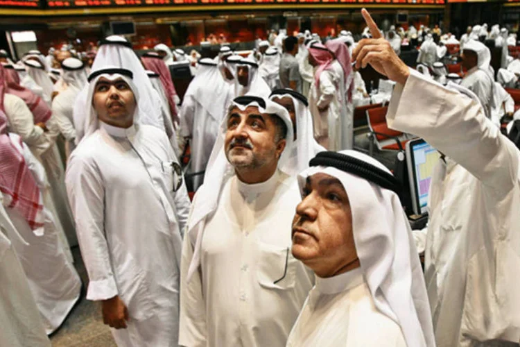 Bolsa de valores do Kuwait: queda de 25% nos negócios desde o início do ano (Yasser Al-Zayyat/AFP Photo)