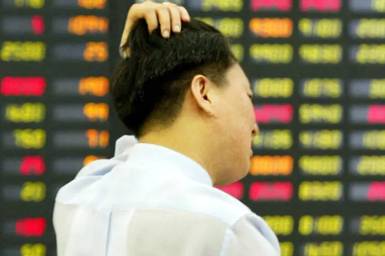 Bolsa de Seul: pânico nos mercados (Getty Images)