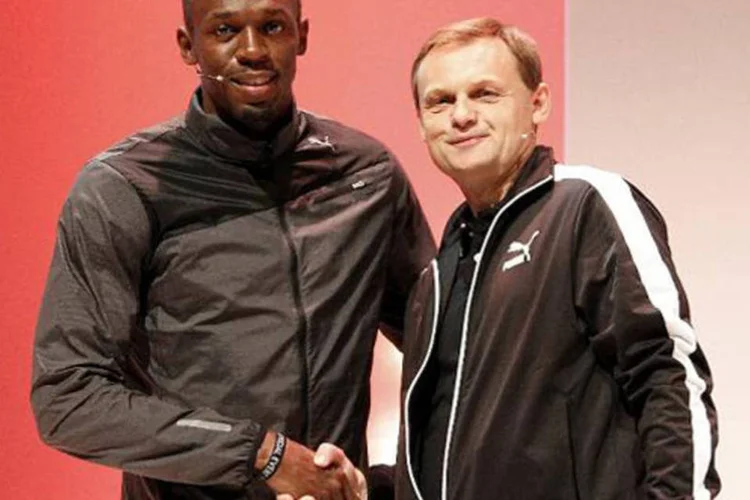 Bolt: atleta tem sido o protagonista de inúmeras campanhas de marketing produzidas pela Puma e de 2014 em diante será o foco do desenvolvimento de novos produtos (Reprodução)